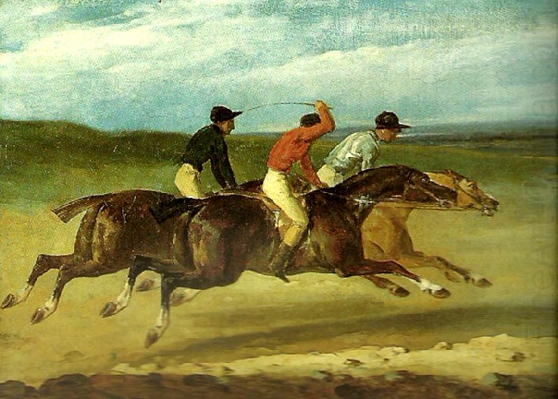 charles emile callande course de chevaux montes oil painting picture
